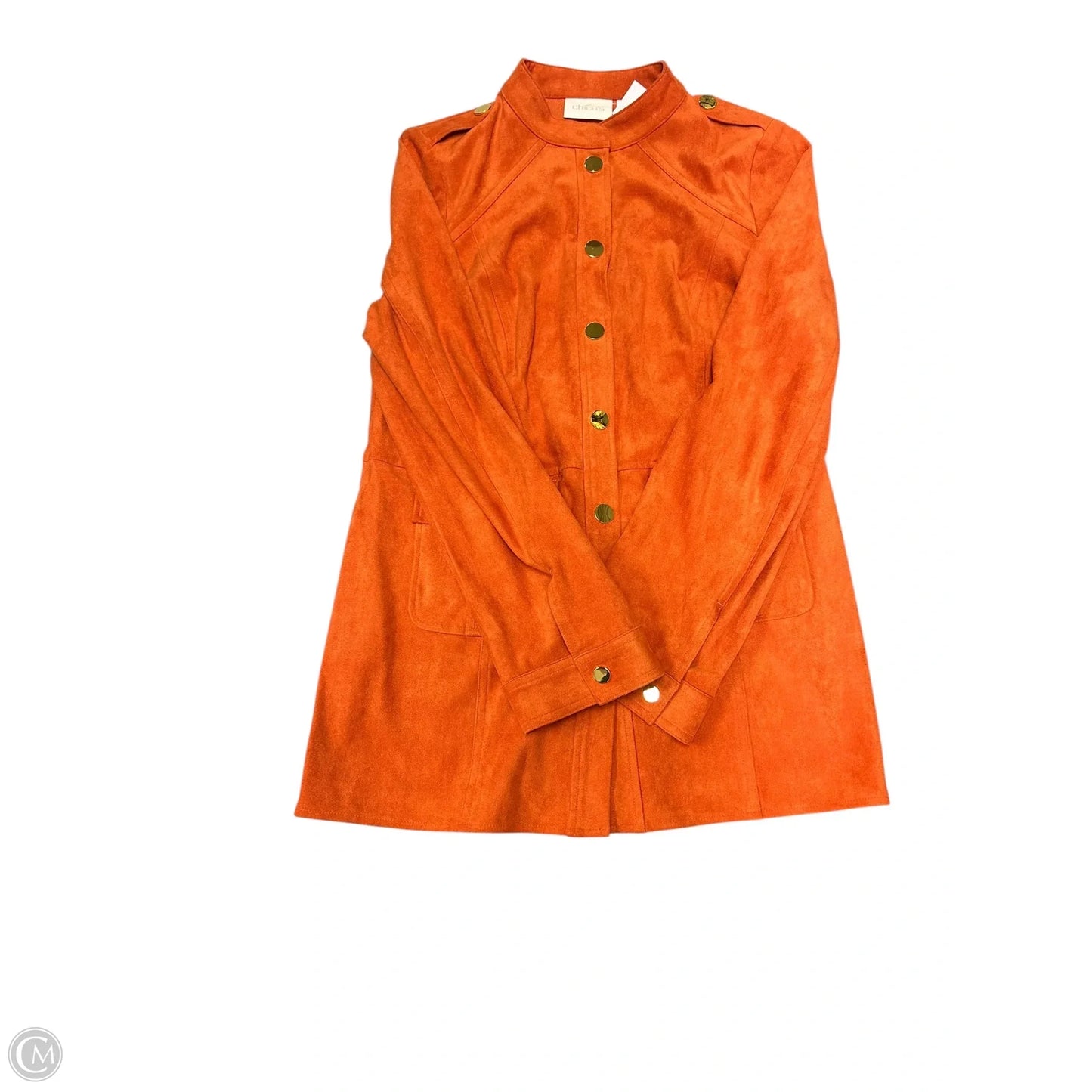 Jacket Other By Chicos In Orange, Size: Xs