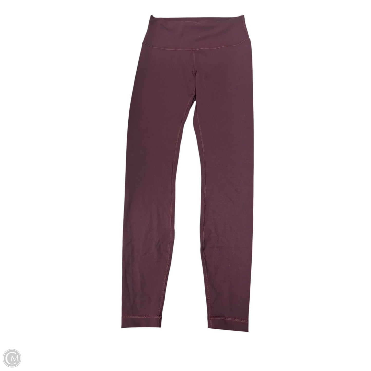 Athletic Leggings By Lululemon In Maroon, Size: 8