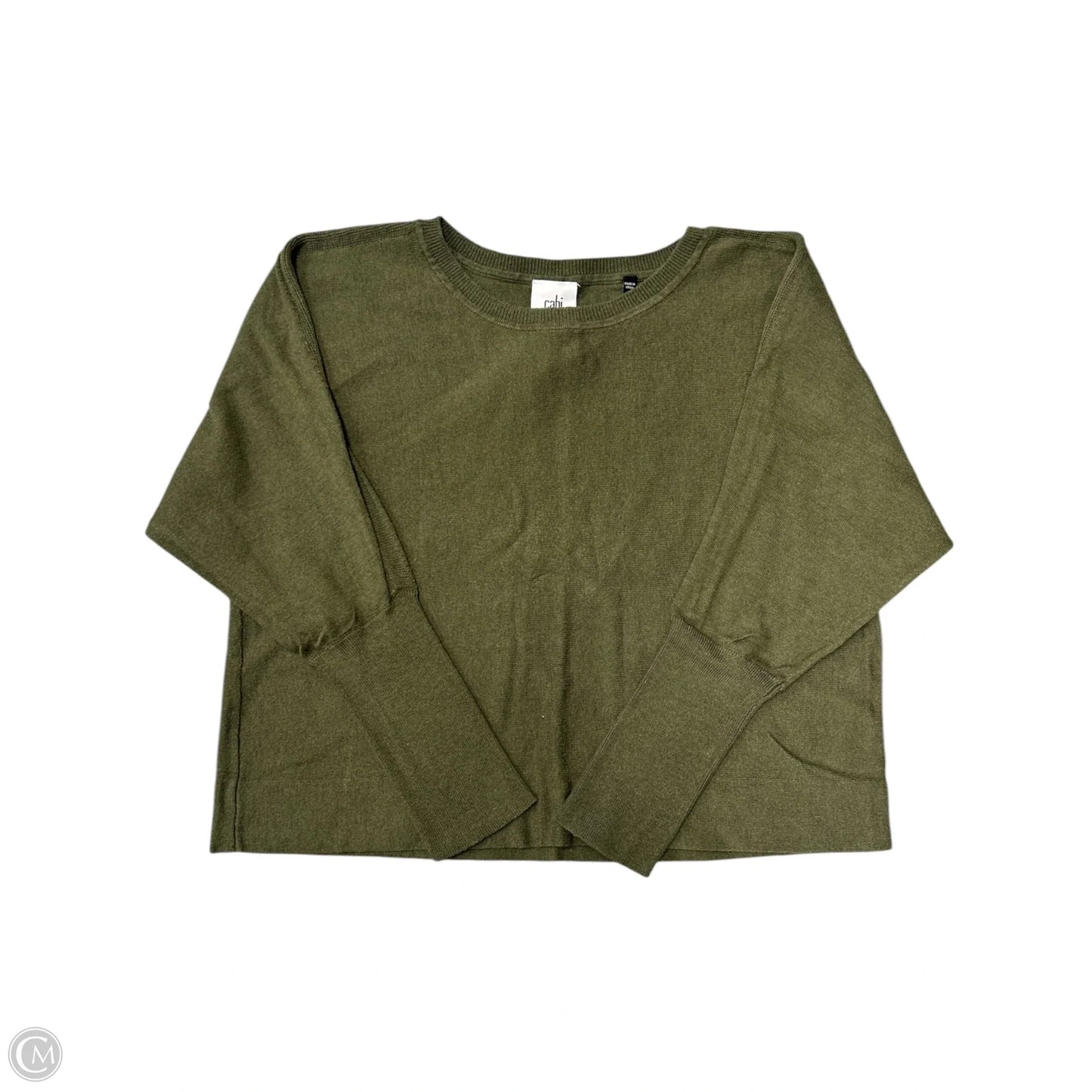 Top Long Sleeve By Cabi In Green, Size: S