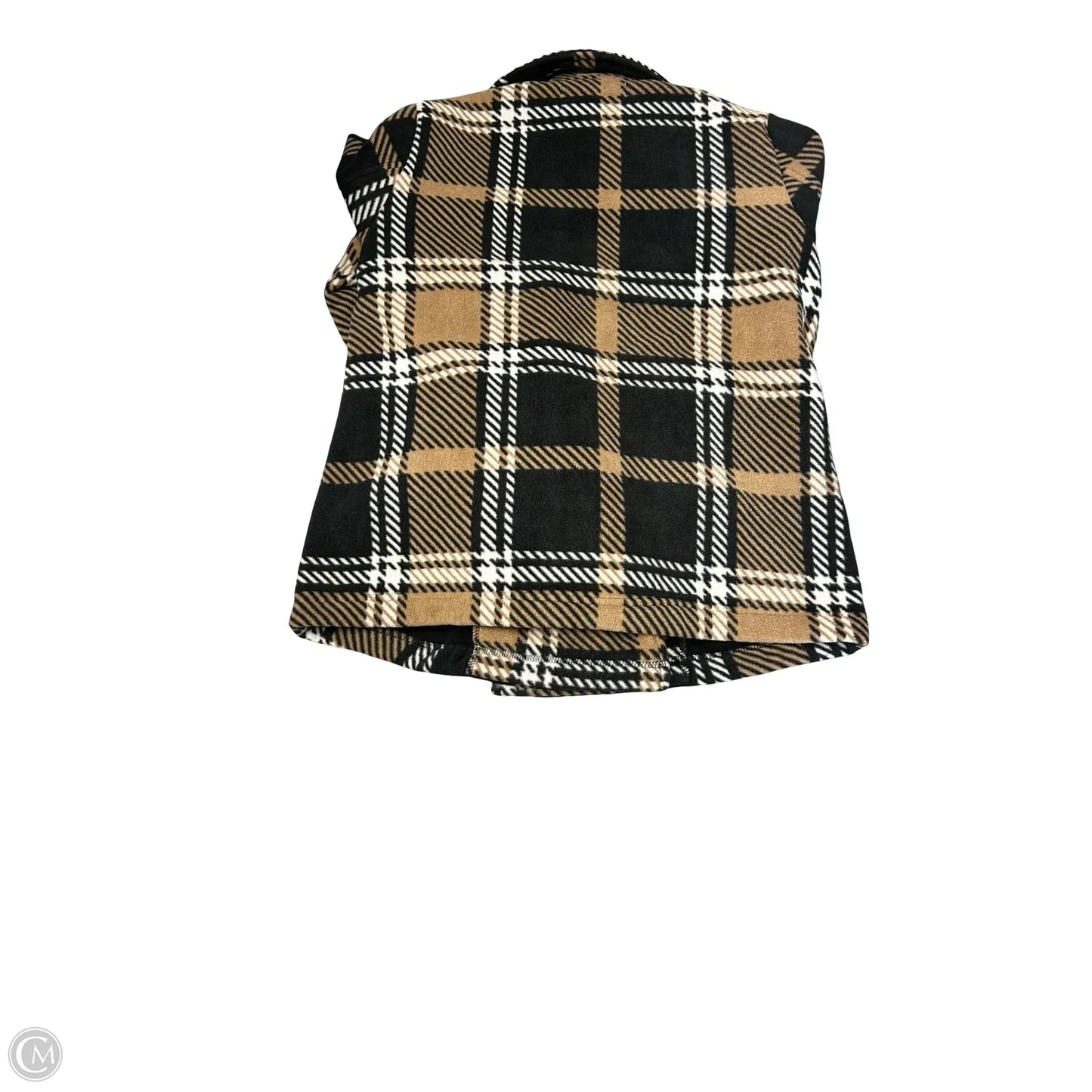 Jacket Fleece By Sebby In Black & Brown, Size: S