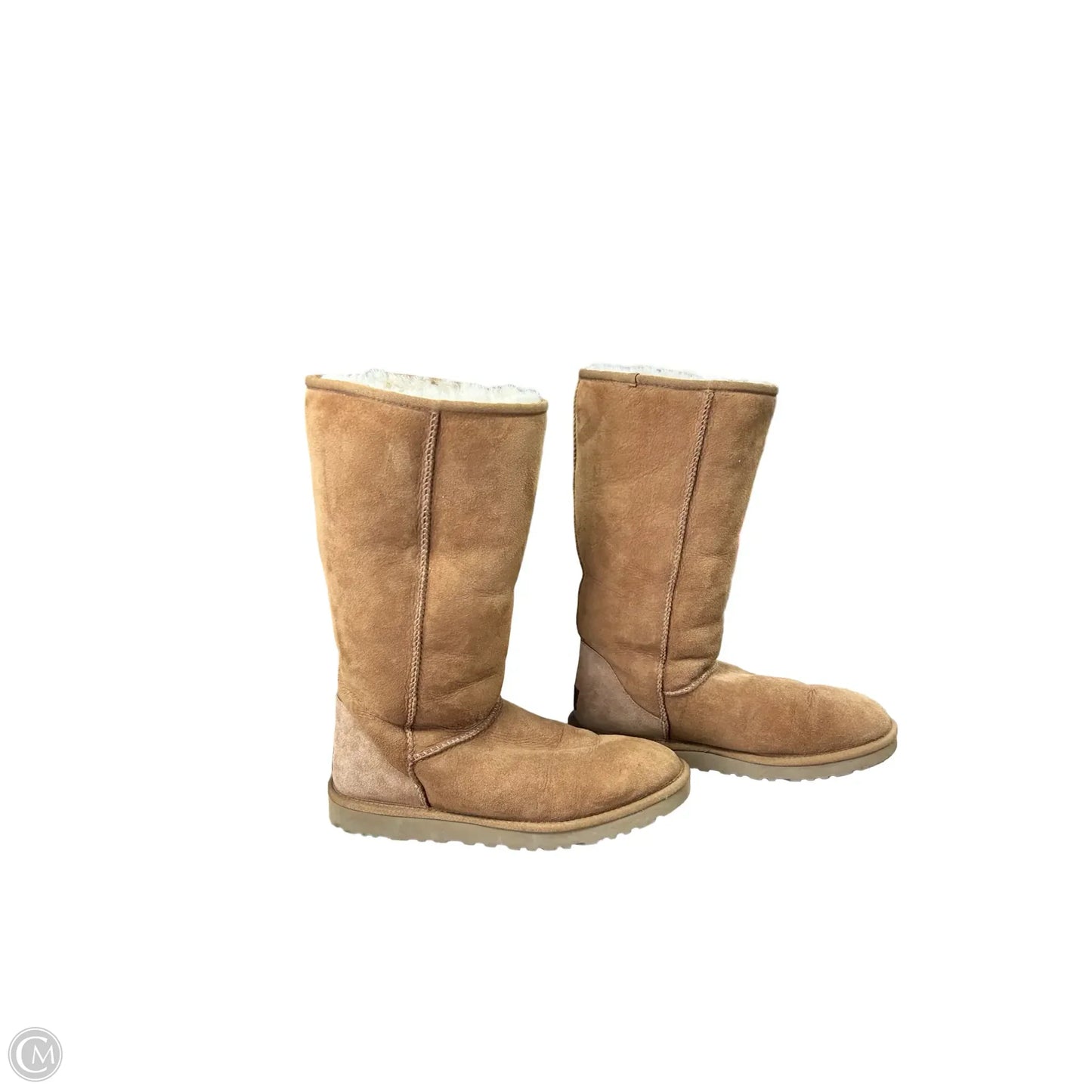 Boots Designer By Ugg In Brown, Size: 9