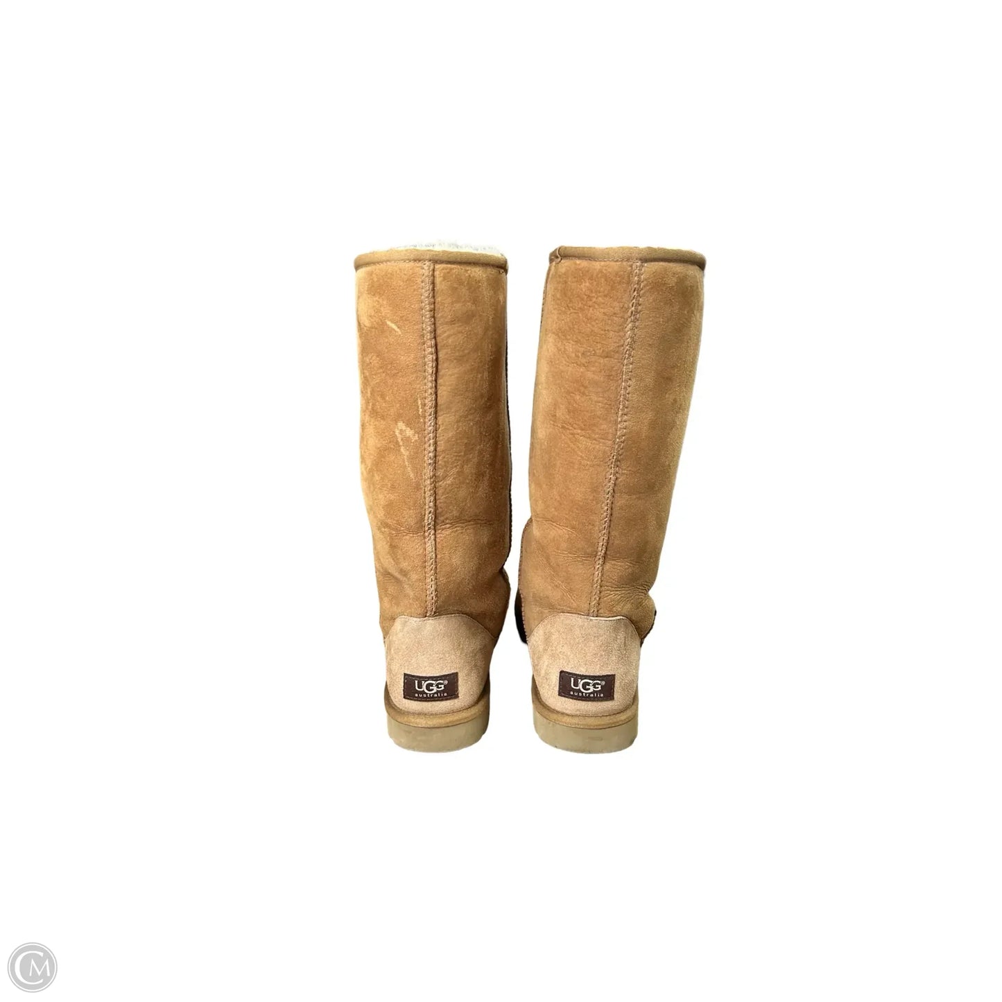 Boots Designer By Ugg In Brown, Size: 9