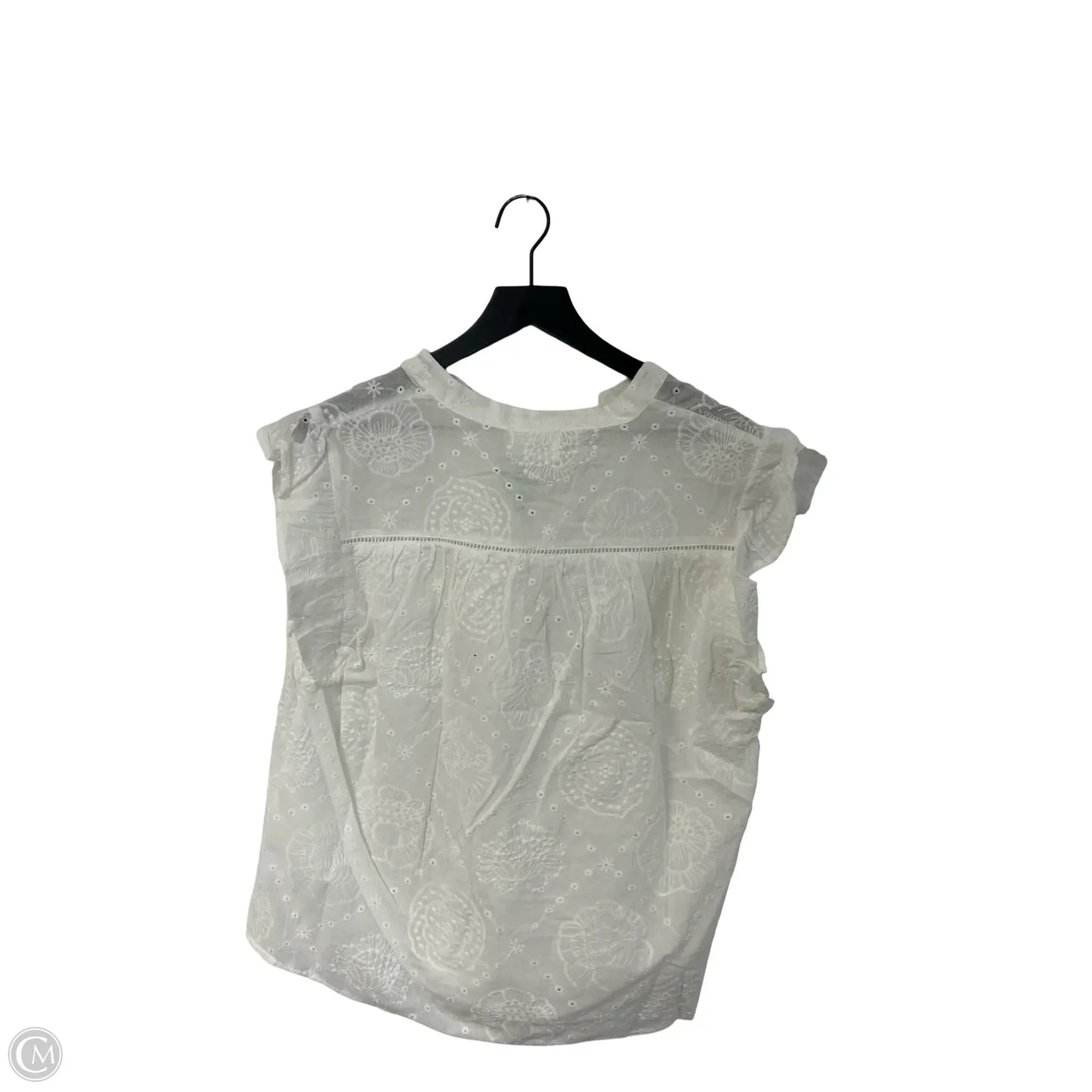 Top Short Sleeve By Andree By Unit In White, Size: M