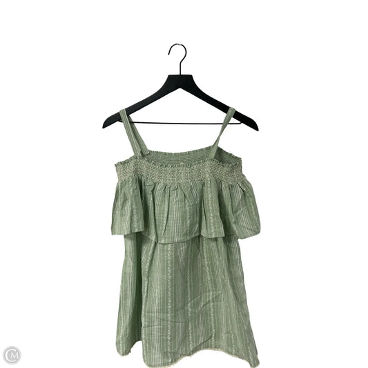 Top Short Sleeve By Easel In Green, Size: L