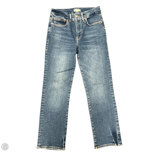 Jeans Straight By Good American In Blue Denim, Size: 4