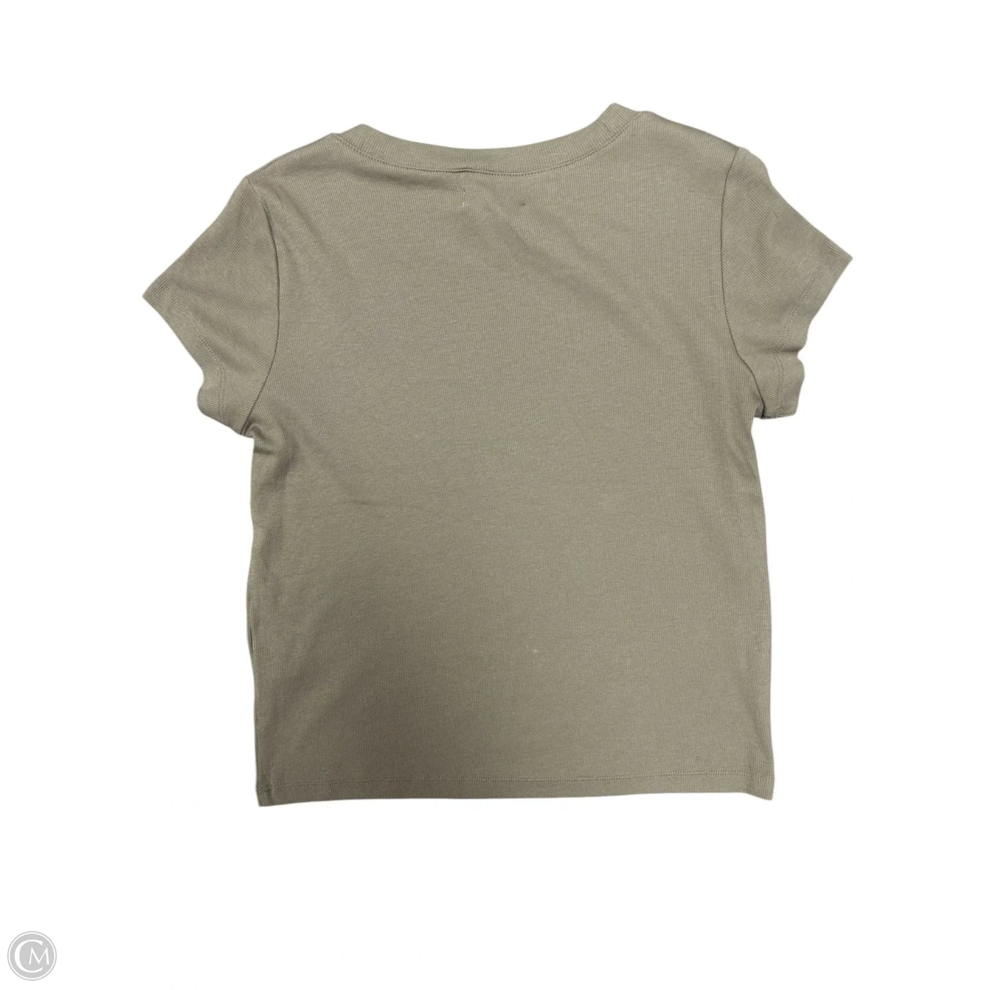 Top Short Sleeve Basic By Madewell In Green, Size: L