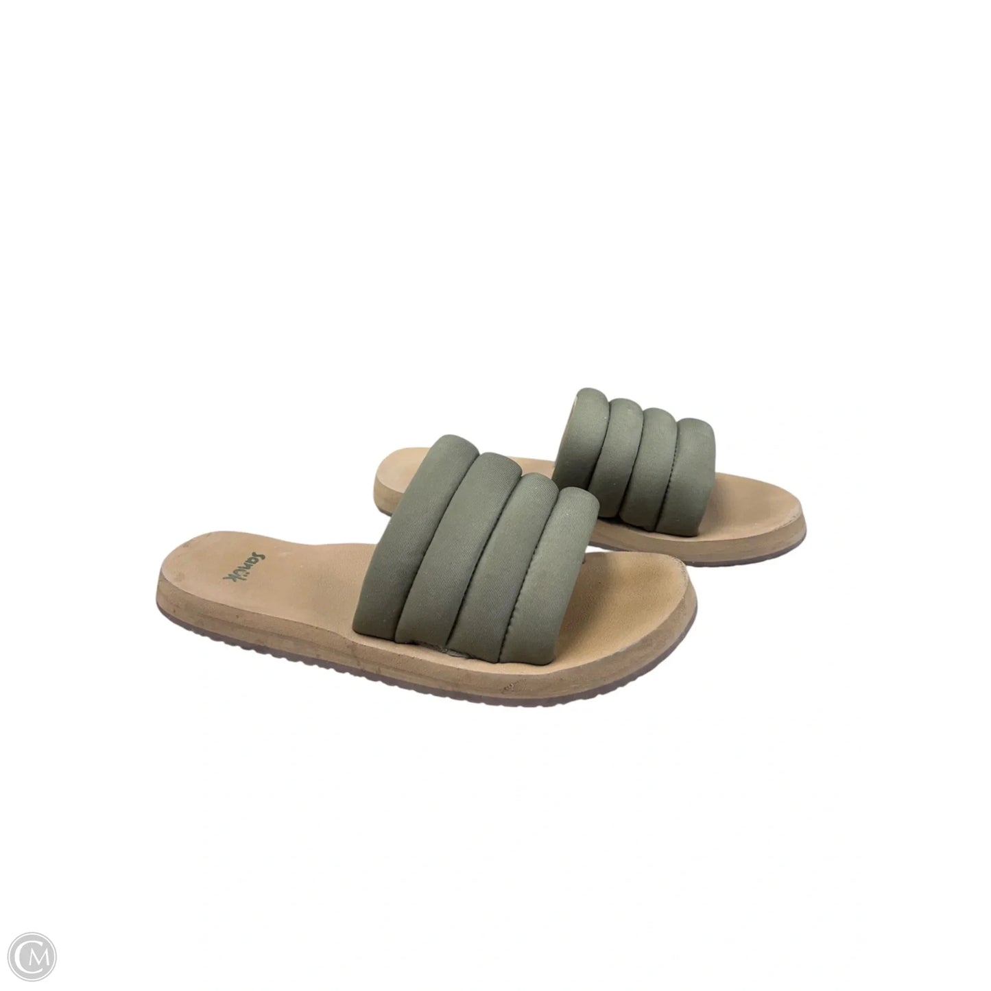 Sandals Flats By Sanuk In Green, Size: 7
