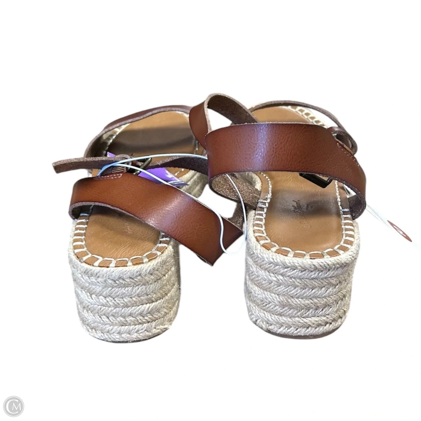 Sandals Heels Platform By Universal Thread In Brown, Size: 10