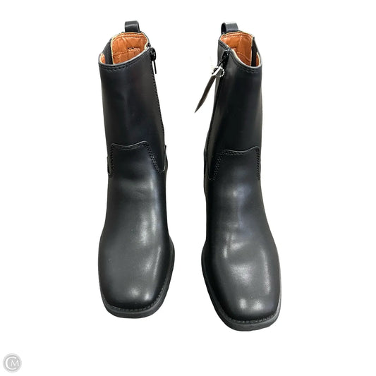 Boots Ankle Heels By Zodiac In Black, Size: 10