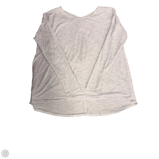 Athletic Top Long Sleeve Crewneck By Lululemon In Grey, Size: 12