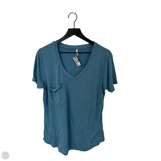 Top Short Sleeve By Z Supply In Blue, Size: L