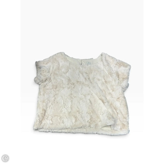 Top Short Sleeve By Maeve In Cream, Size: L
