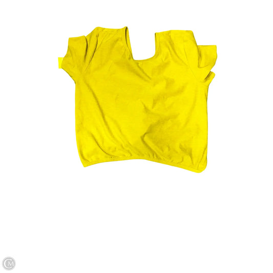 Athletic Top Short Sleeve By Beyond Yoga In Yellow, Size: Xl