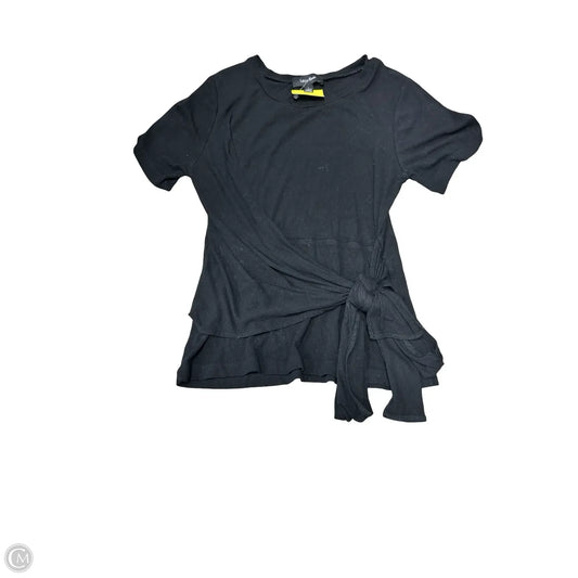 Top Short Sleeve By Lea & Viola In Black, Size: L