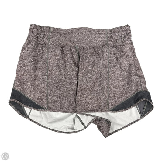 Athletic Shorts By Lululemon In Grey, Size: 8