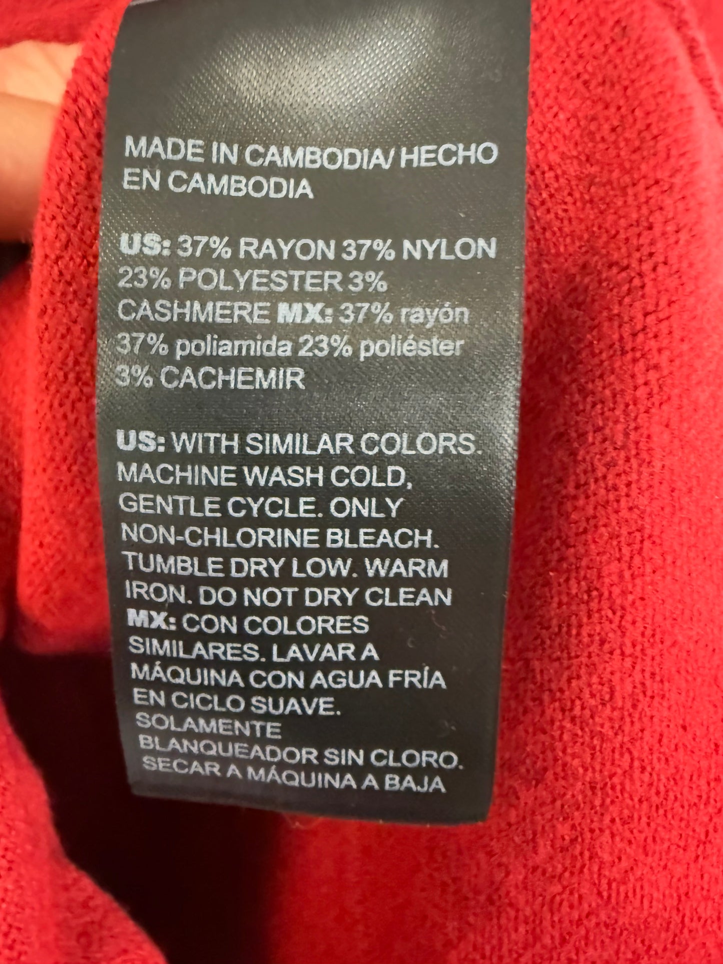 Sweater By Chicos In Red, Size: S