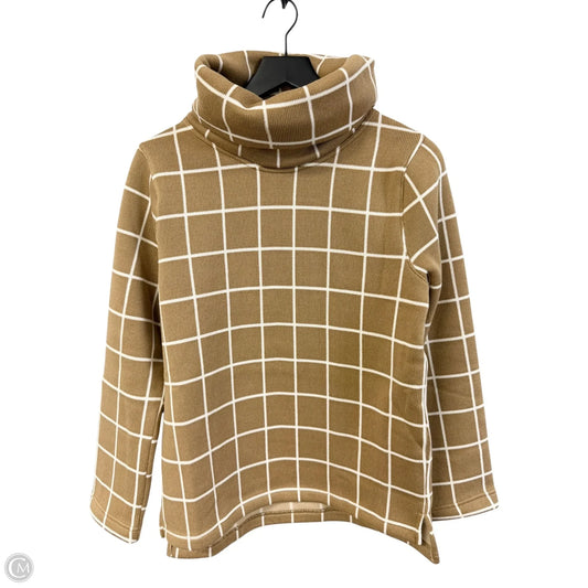 Sweater By J. Crew In Tan & White, Size: M