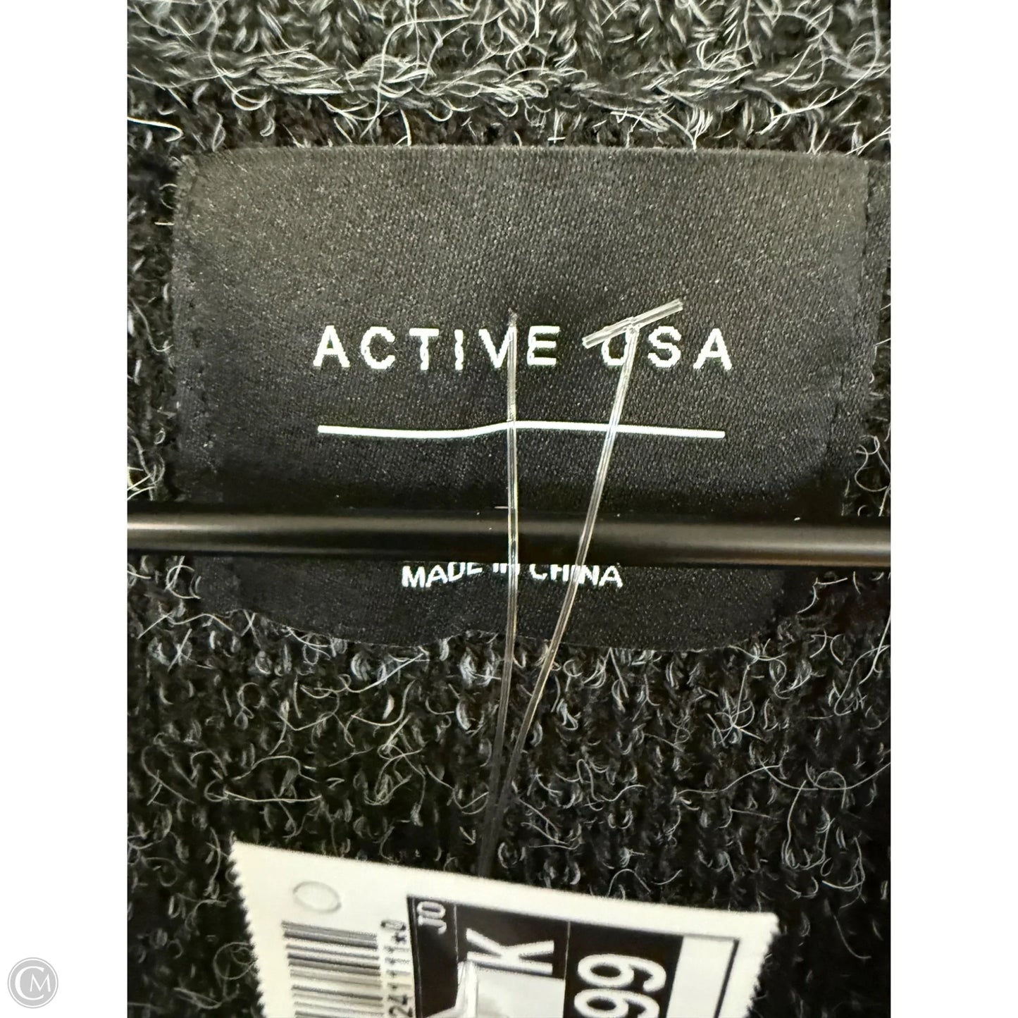 Sweater Cardigan By Active Usa In Black, Size: M