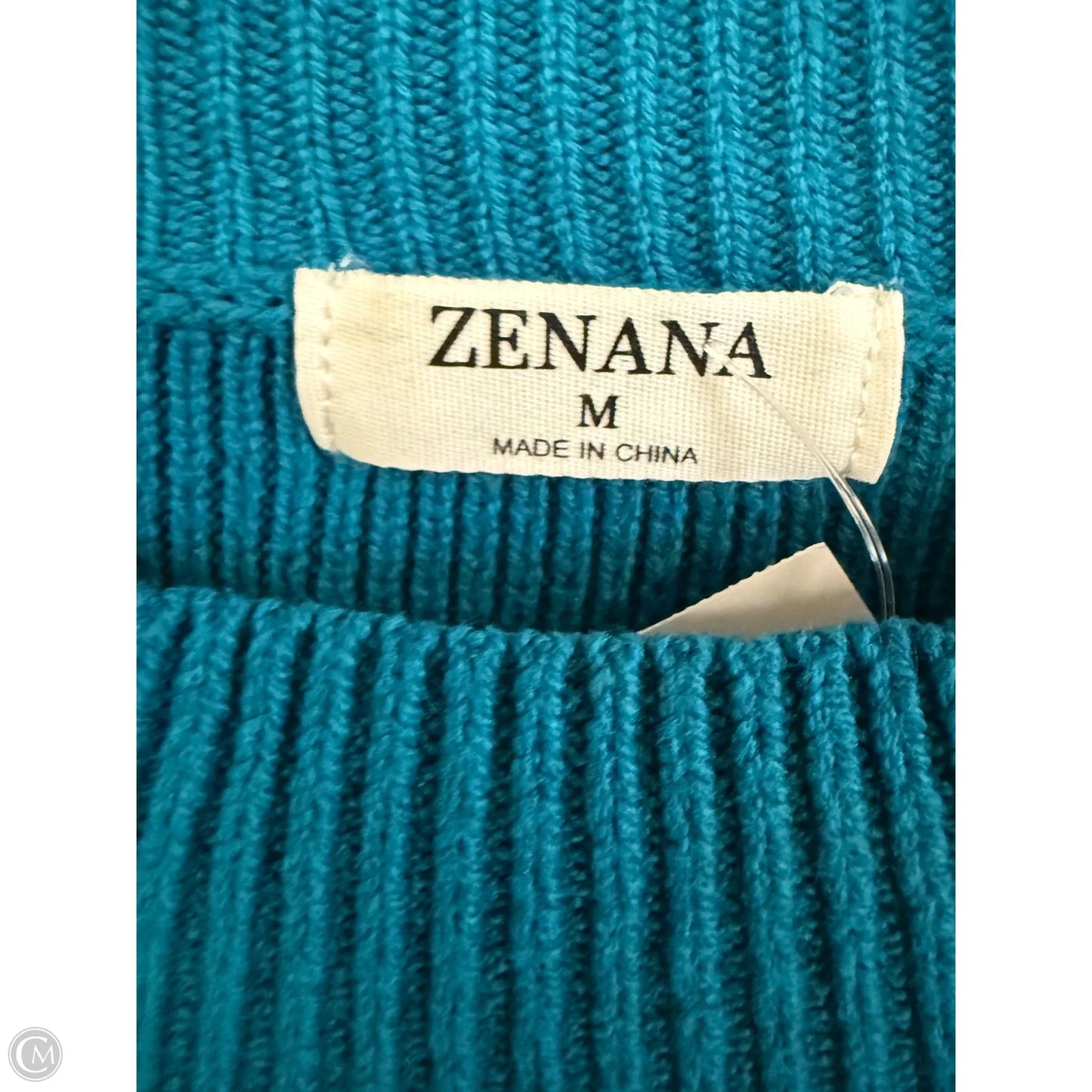 Sweater By Zenana Outfitters In Teal, Size: M
