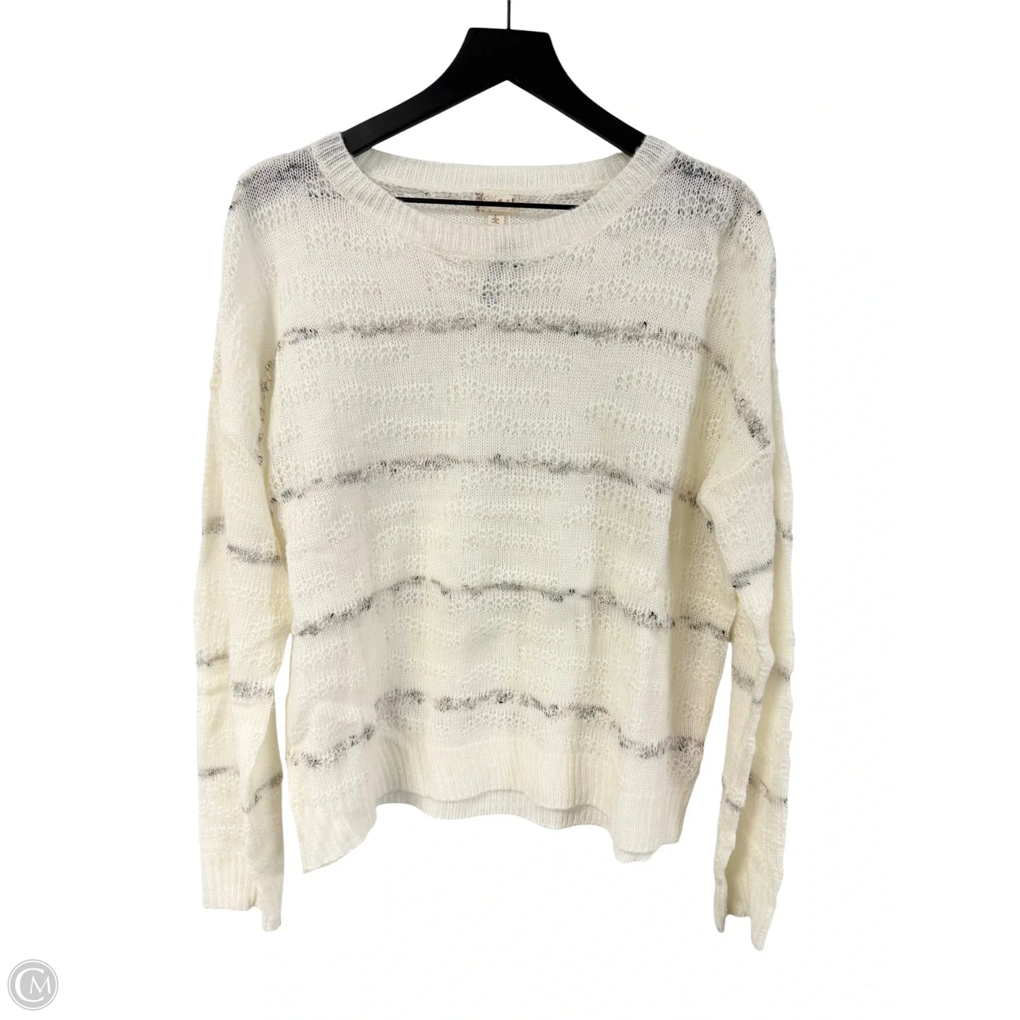 Sweater By Hem & Thread In Cream, Size: L