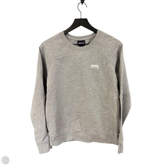 Sweatshirt Crewneck By Patagonia In Grey, Size: M
