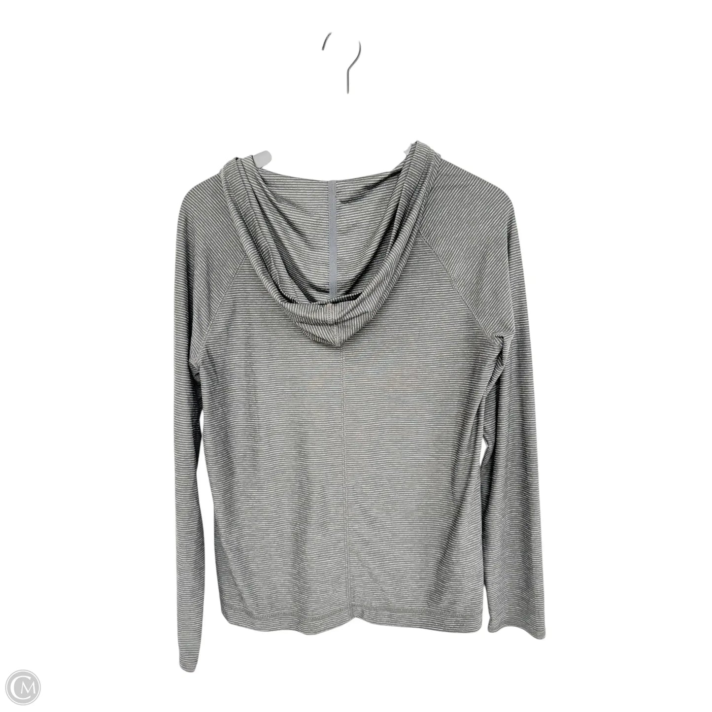 Athletic Top Long Sleeve Hoodie By Eddie Bauer In Grey, Size: M