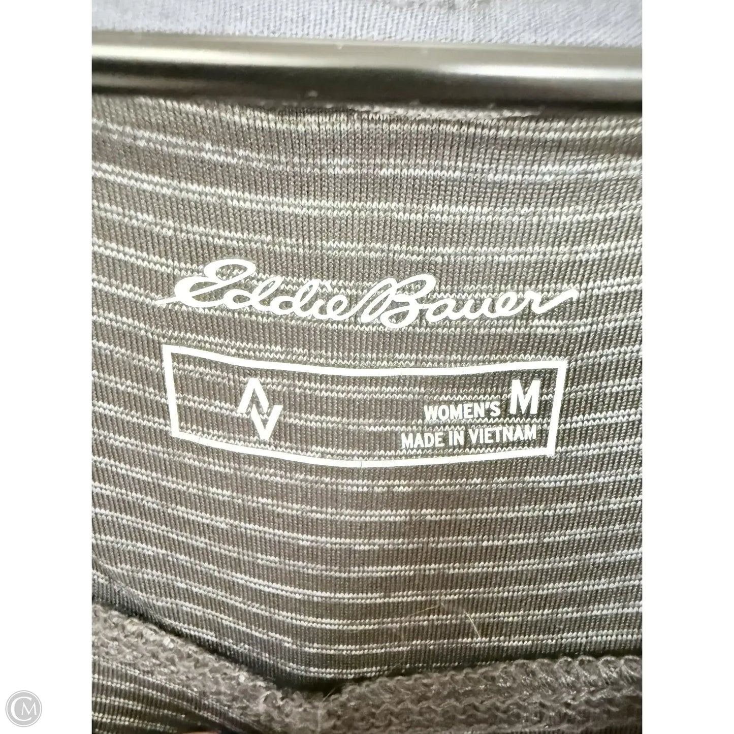 Athletic Top Long Sleeve Hoodie By Eddie Bauer In Grey, Size: M