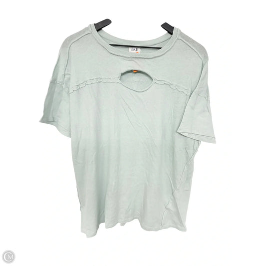 Top Short Sleeve By Bke In Green, Size: L