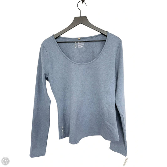 Athletic Top Long Sleeve Crewneck By Clothes Mentor In Blue, Size: Xl