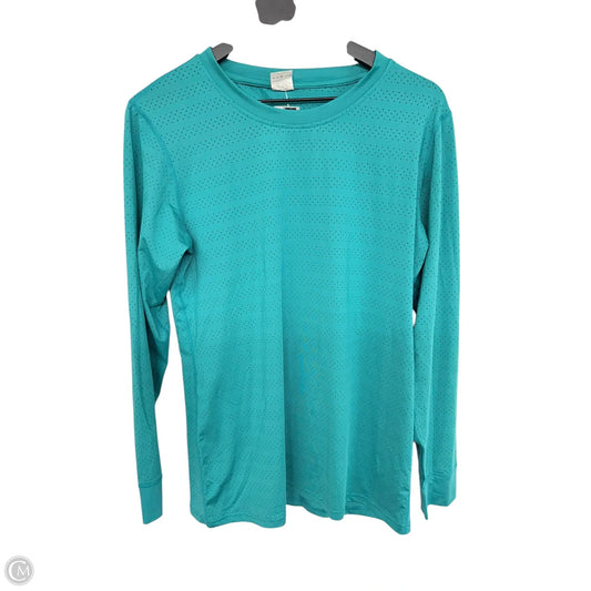 Athletic Top Long Sleeve Crewneck By Zyia In Aqua, Size: Xl