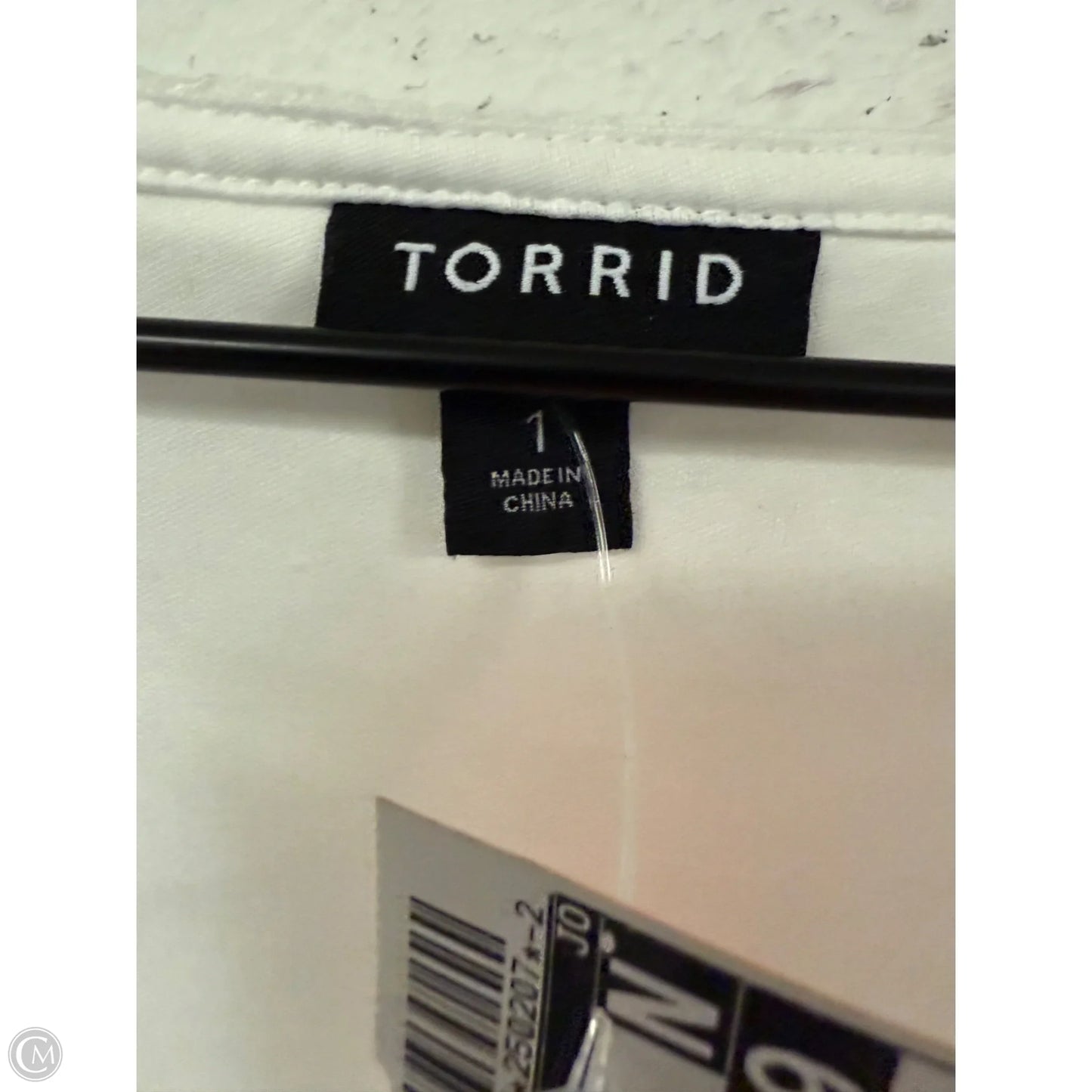 Top Sleeveless By Torrid In White, Size: 1x