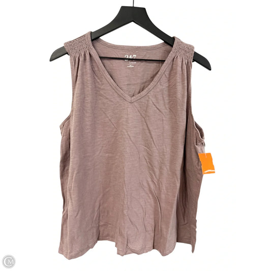 Top Sleeveless Basic By Maurices In Mauve, Size: 1x