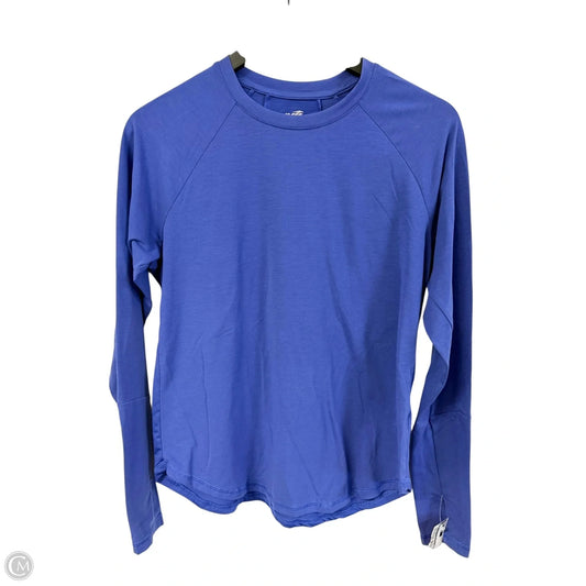 Athletic Top Long Sleeve Crewneck By Avia In Blue, Size: M
