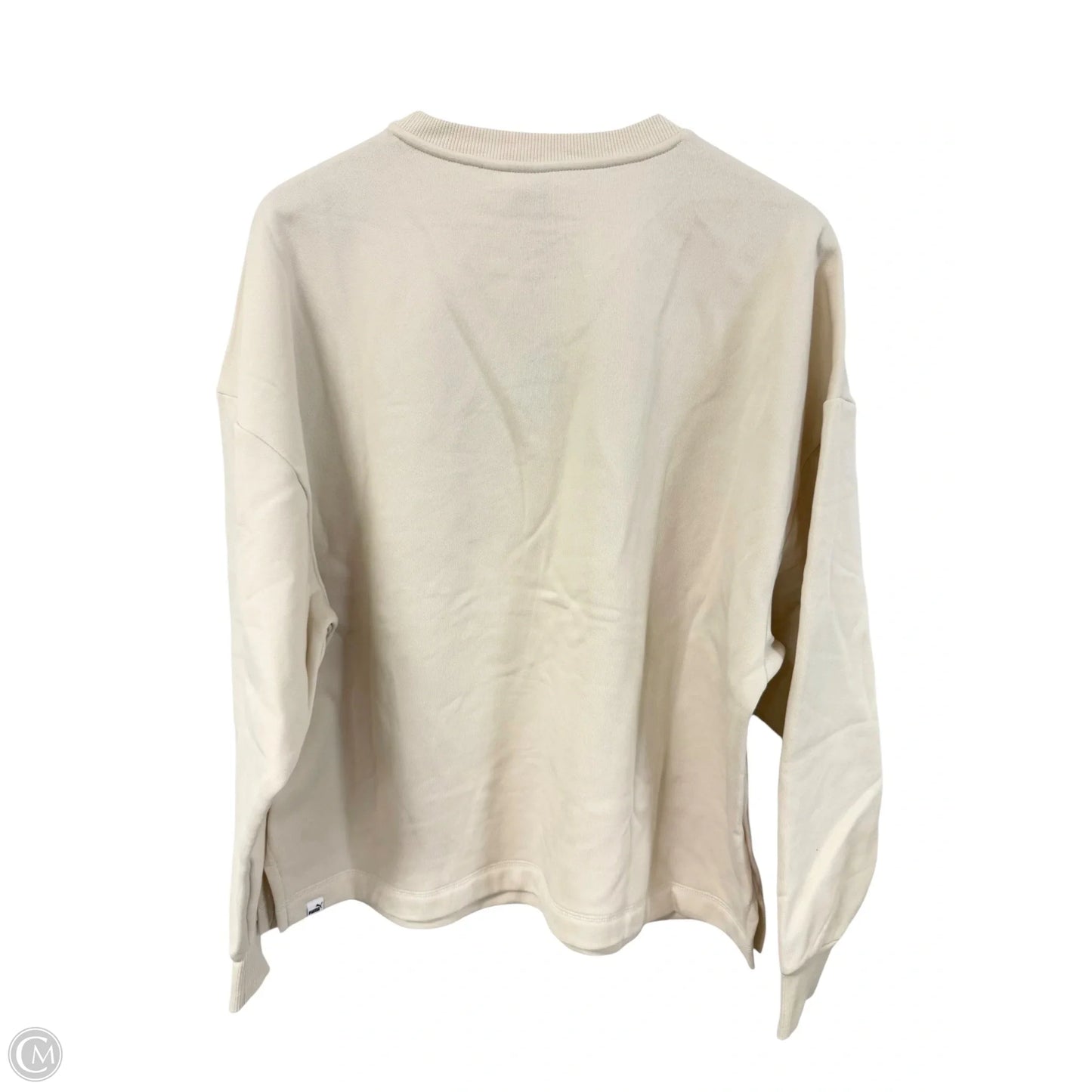 Sweatshirt Crewneck By Puma In Cream, Size: Xl