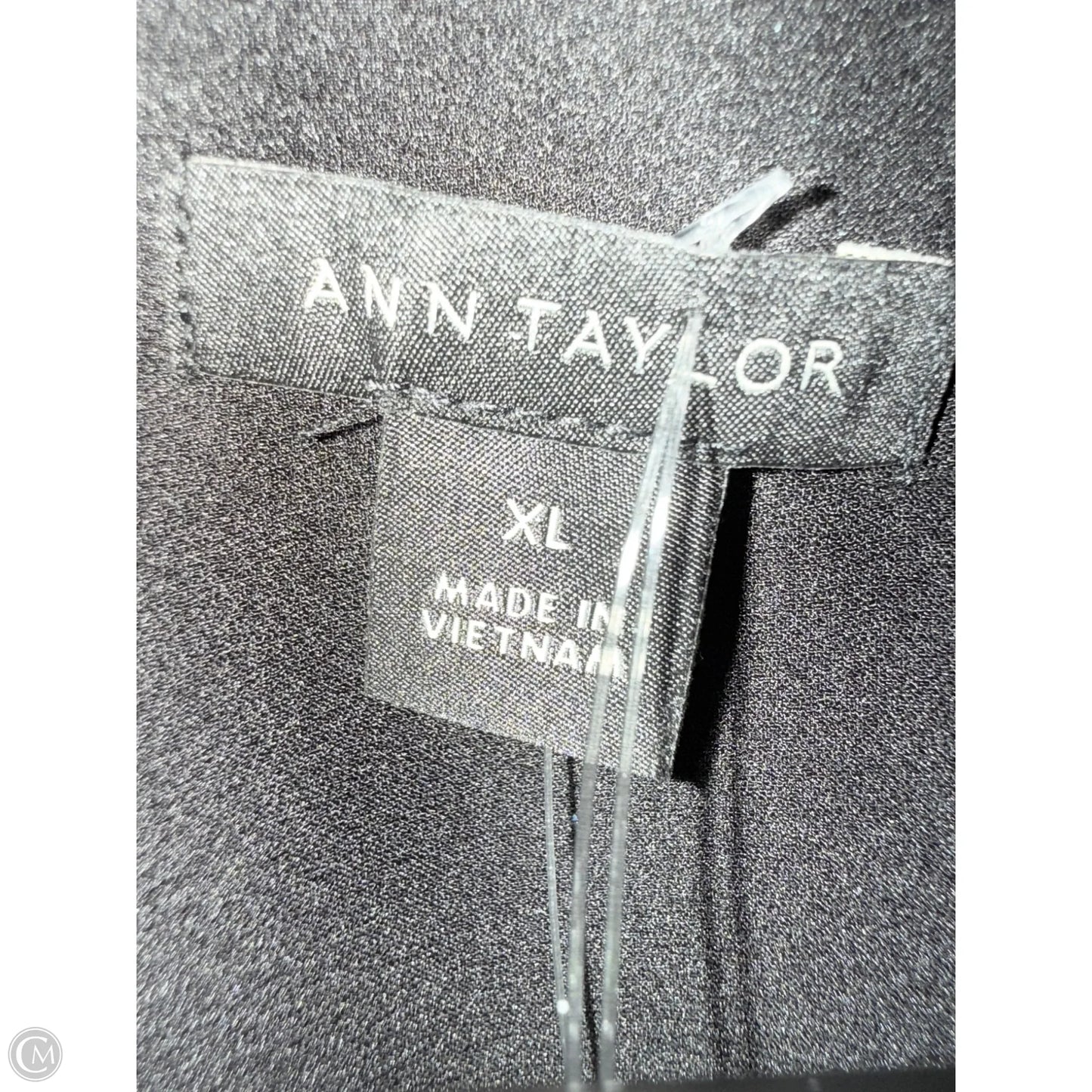 Blouse Sleeveless By Ann Taylor In Black, Size: Xl