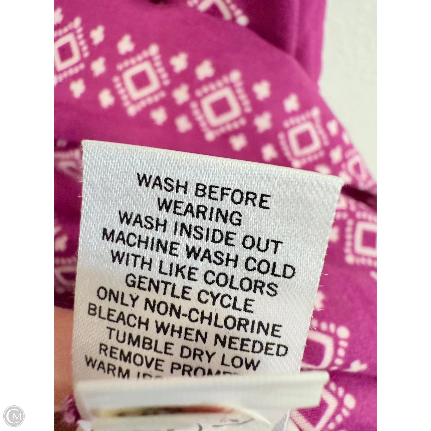 Top Sleeveless By Sonoma In Pink & White, Size: L
