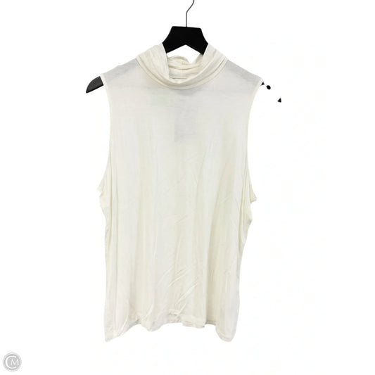 Top Sleeveless Basic By H&m In Ivory, Size: Xl