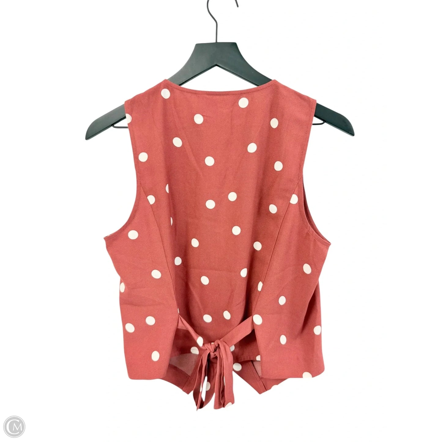 Top Sleeveless By Lc Lauren Conrad In Red & White, Size: M