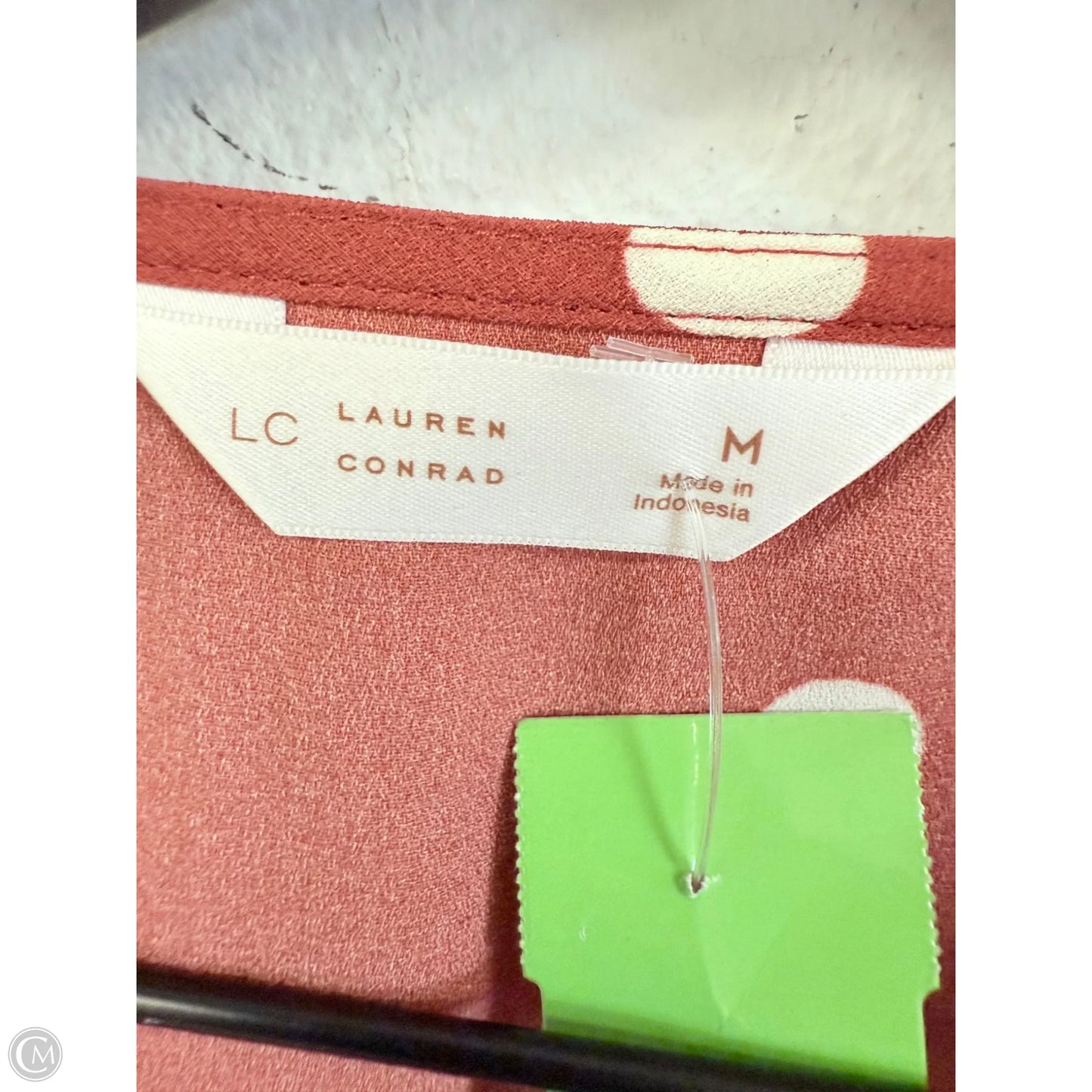 Top Sleeveless By Lc Lauren Conrad In Red & White, Size: M