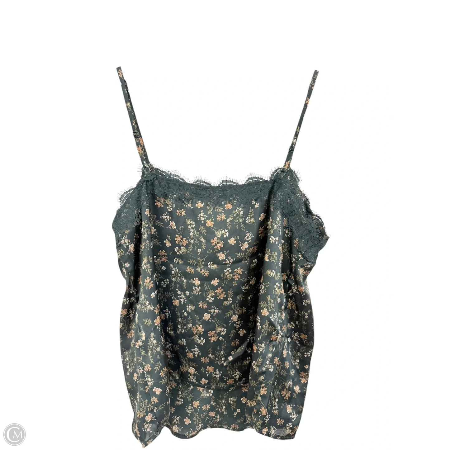 Top Sleeveless By Hem & Thread In Floral Print, Size: L