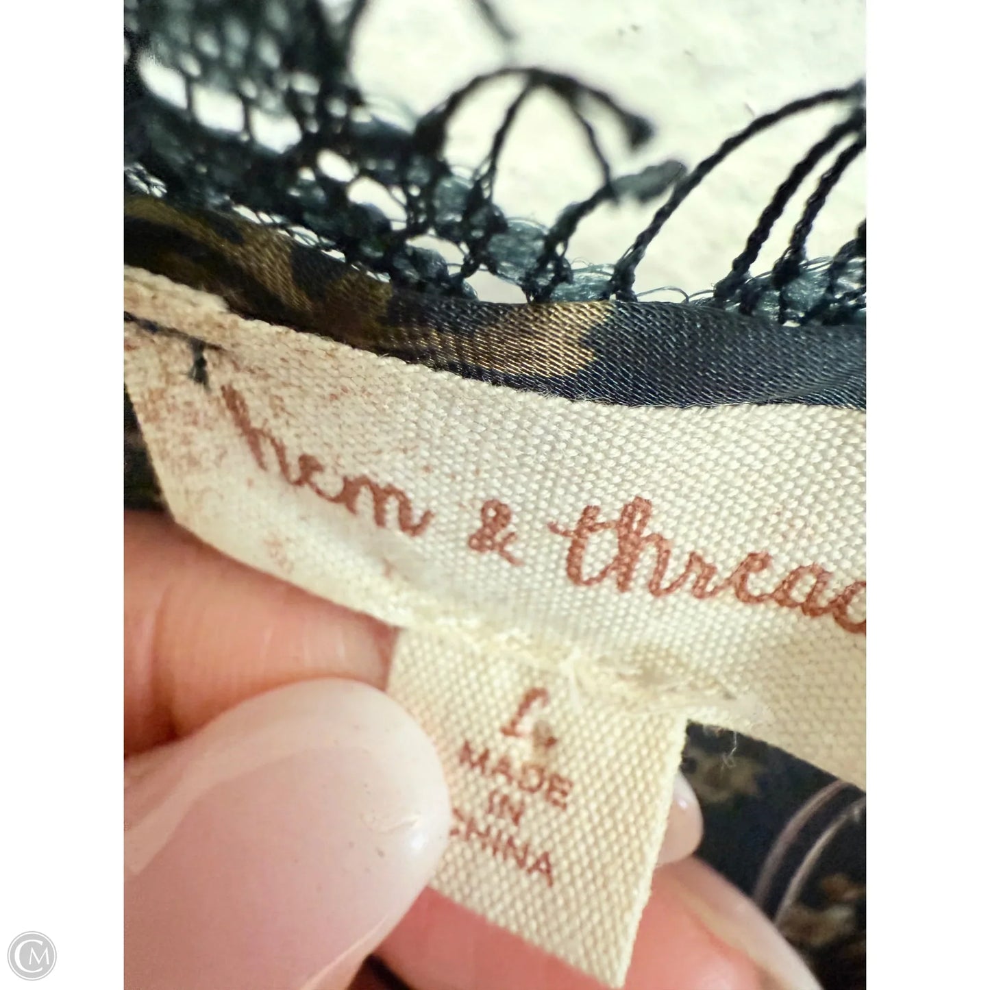 Top Sleeveless By Hem & Thread In Floral Print, Size: L