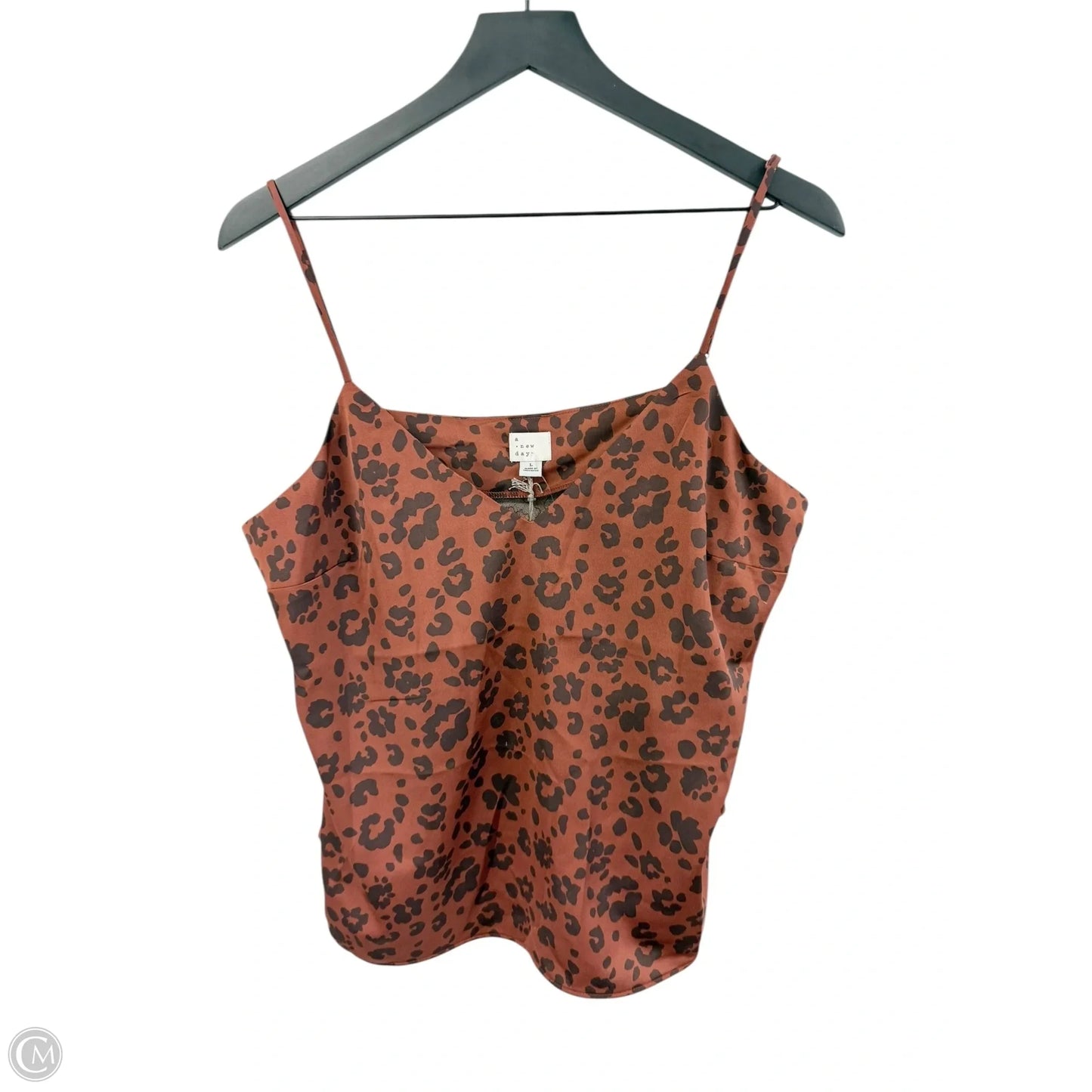 Top Sleeveless By A New Day In Leopard Print, Size: L