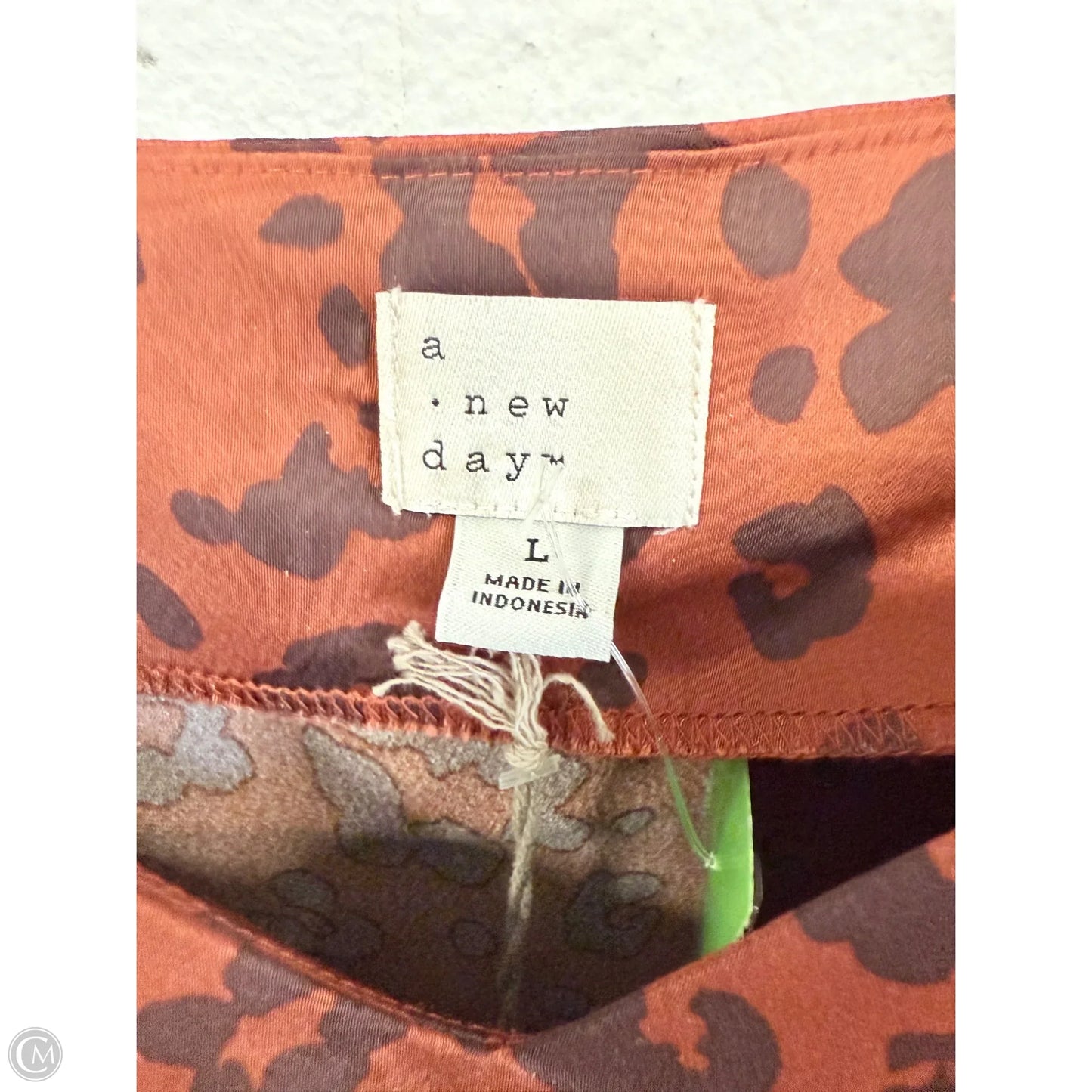Top Sleeveless By A New Day In Leopard Print, Size: L