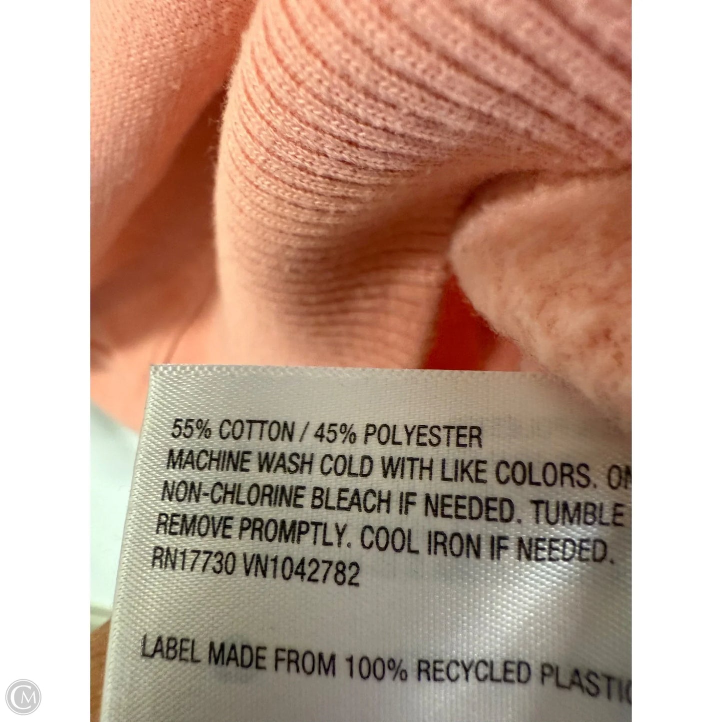 Sweatshirt Hoodie By A New Day In Peach, Size: M