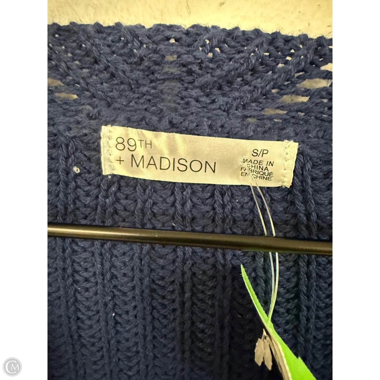 Sweater Cardigan By 89th And Madison In Navy, Size: S