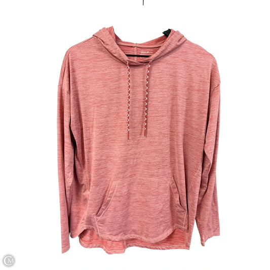 Athletic Top Long Sleeve Hoodie By Eddie Bauer In Red, Size: S