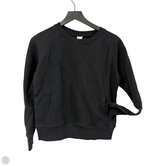 Sweatshirt Crewneck By Zyia In Black, Size: S