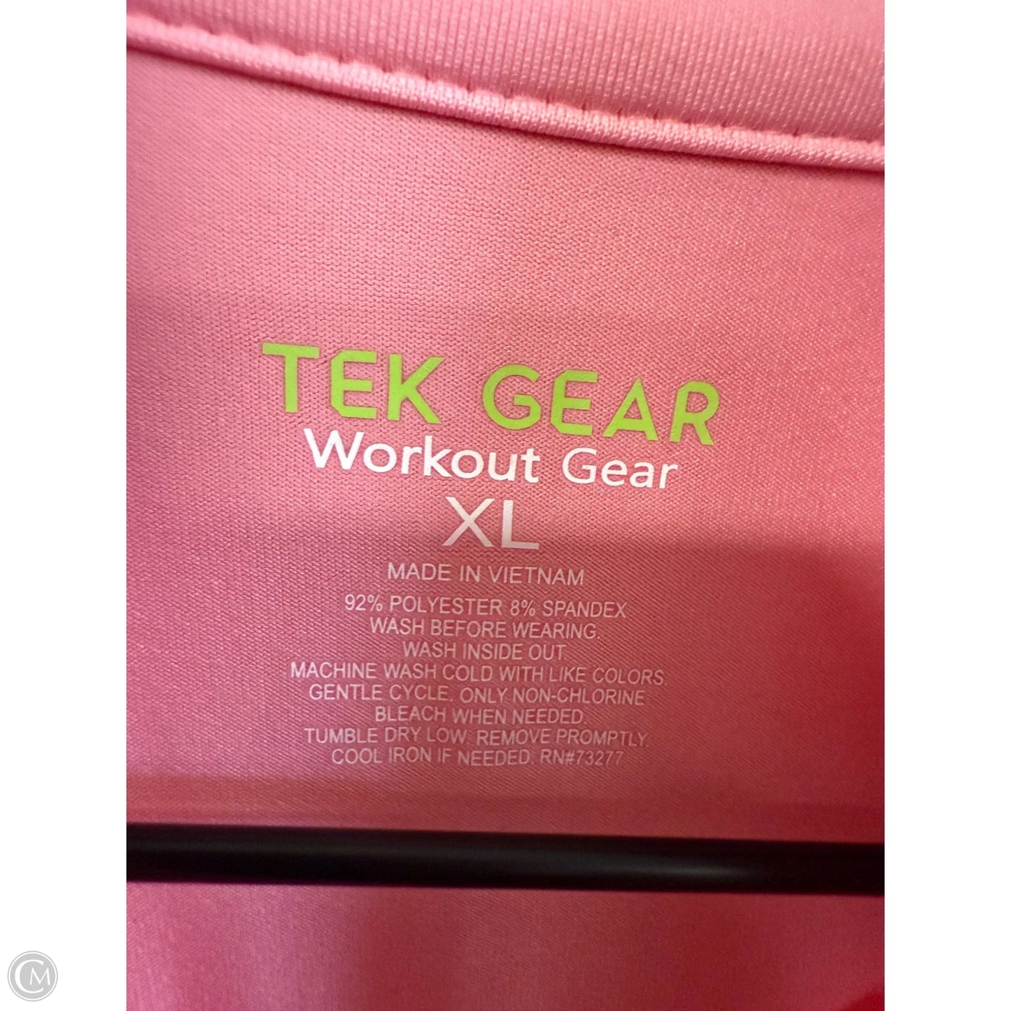 Athletic Jacket By Tek Gear In Pink, Size: Xl
