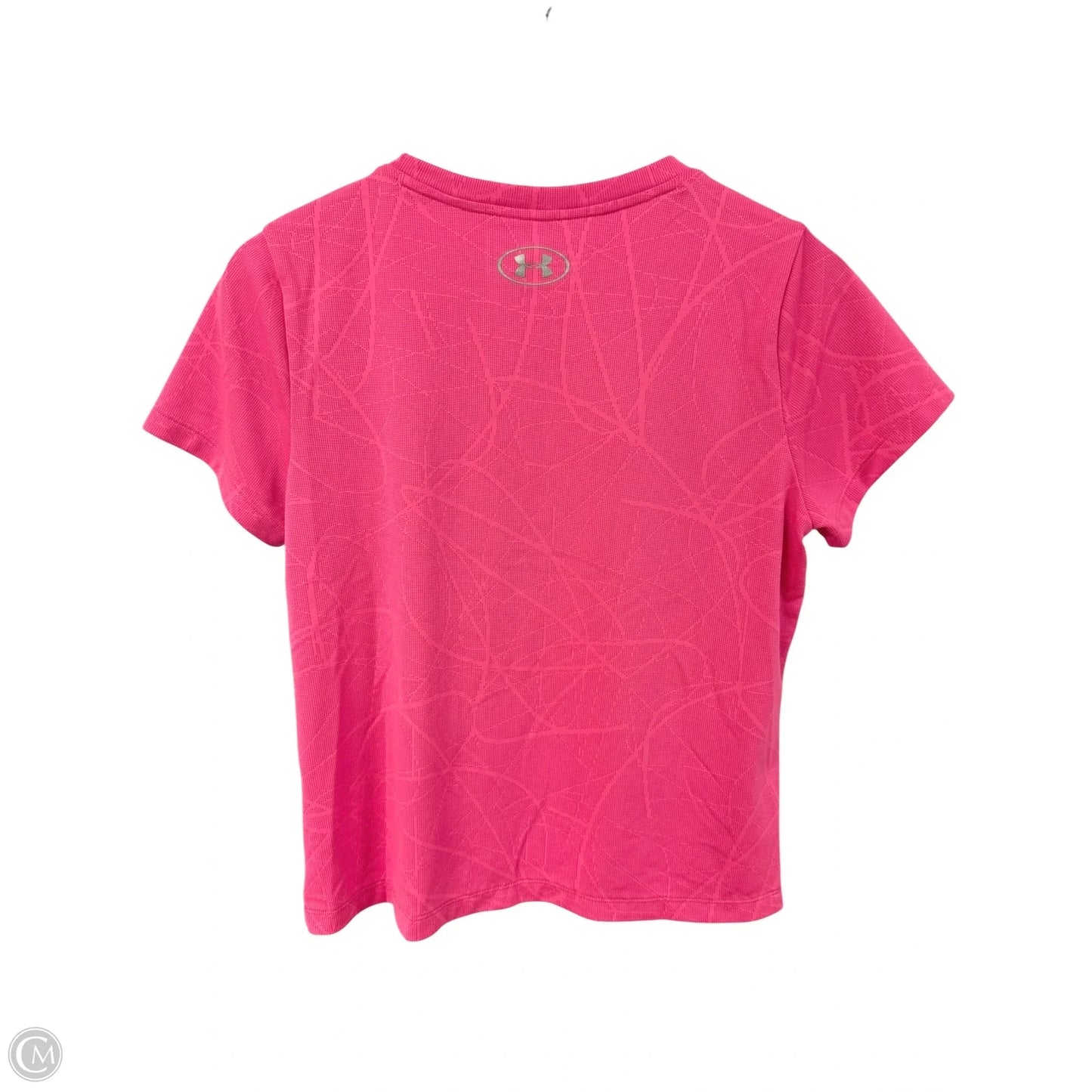 Athletic Top Short Sleeve By Under Armour In Pink, Size: M