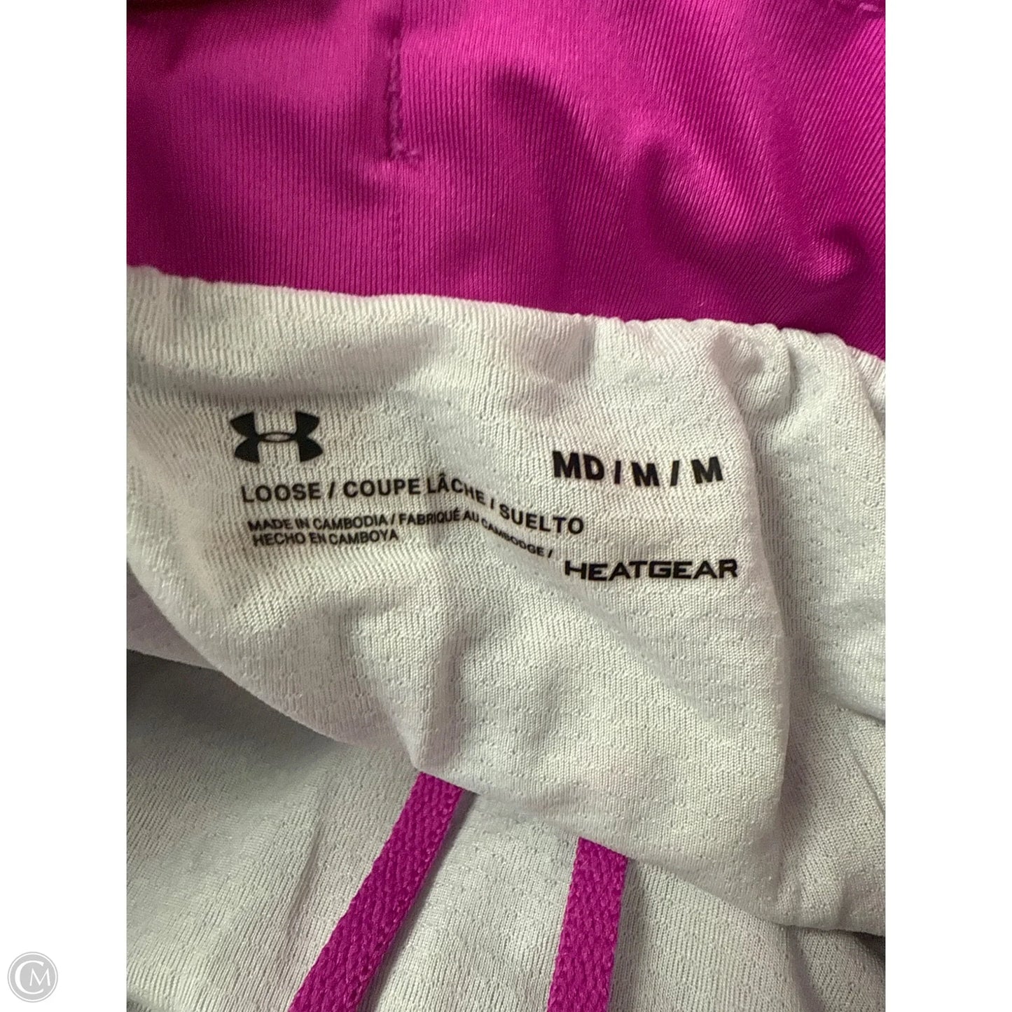 Athletic Shorts By Under Armour In Blue & Pink, Size: M